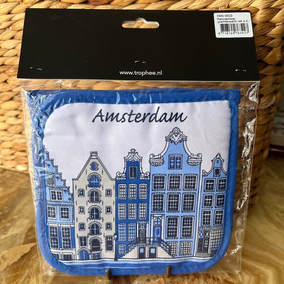 Set of 2 Amsterdam Pot Holders Unopened - Picture 1 of 2